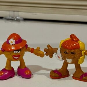 Dunkin Donuts Munchkins Figurines Bendable Mini Action Figures Vintage 1989